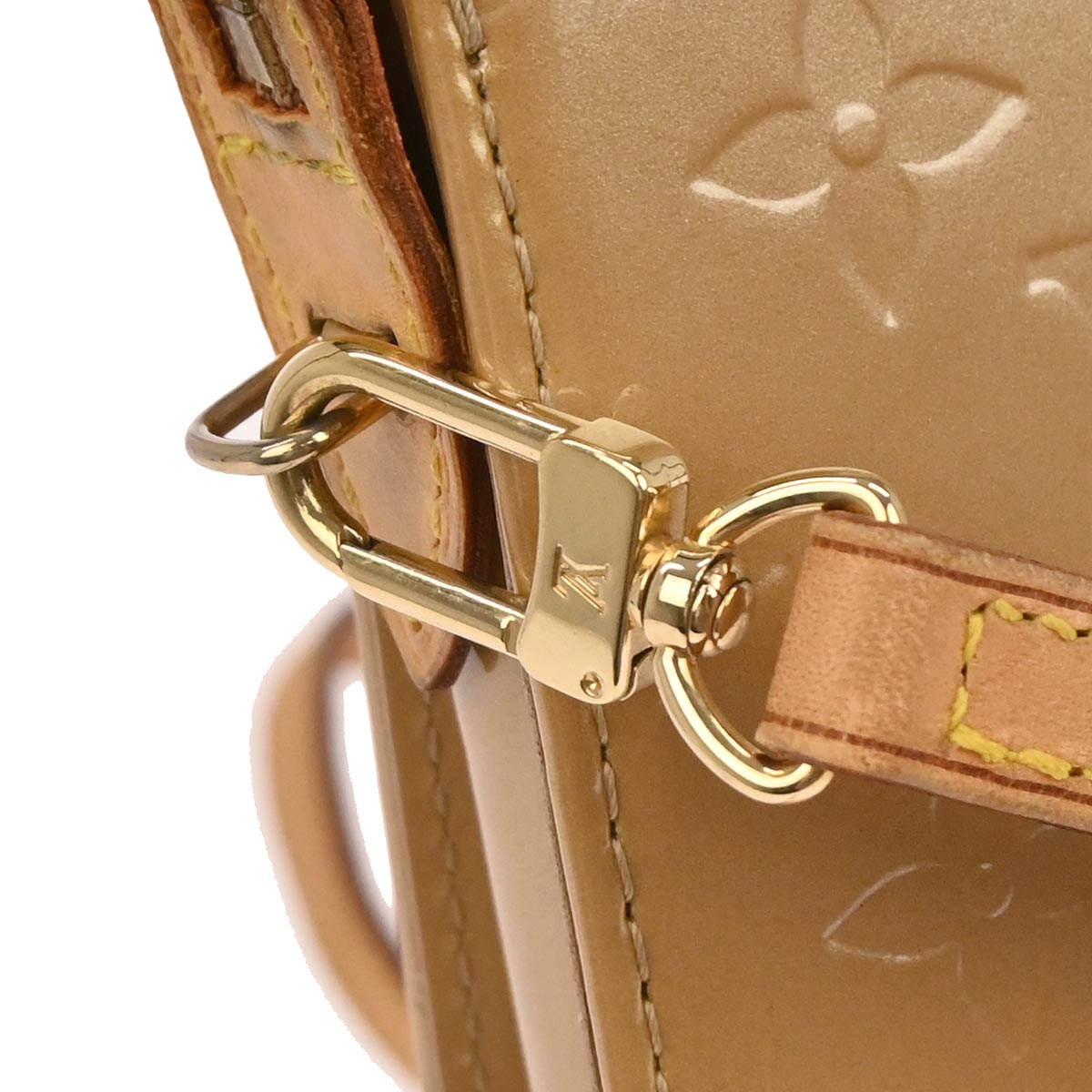 Louis Vuitton 2005 Beige Monogram Vernis Motte Shoulder Bag M91136