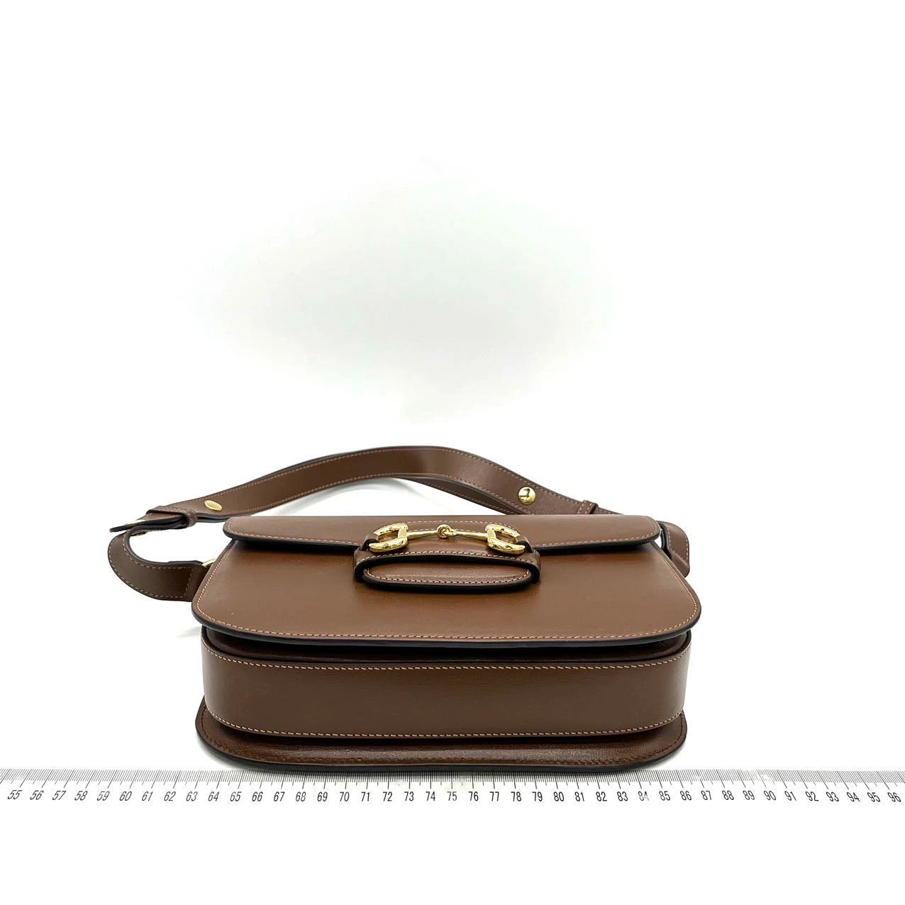 Gucci 1955 Horsebit Shoulder Bag Caramel Brown Small Leather
