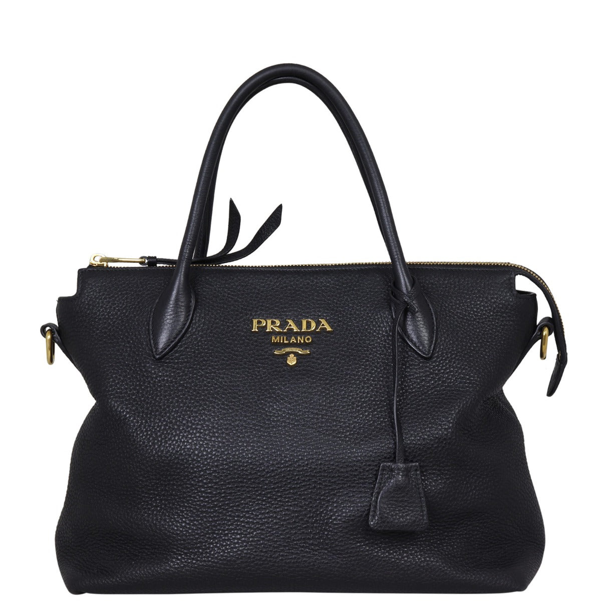 Prada Vitello Daino Zip Tote