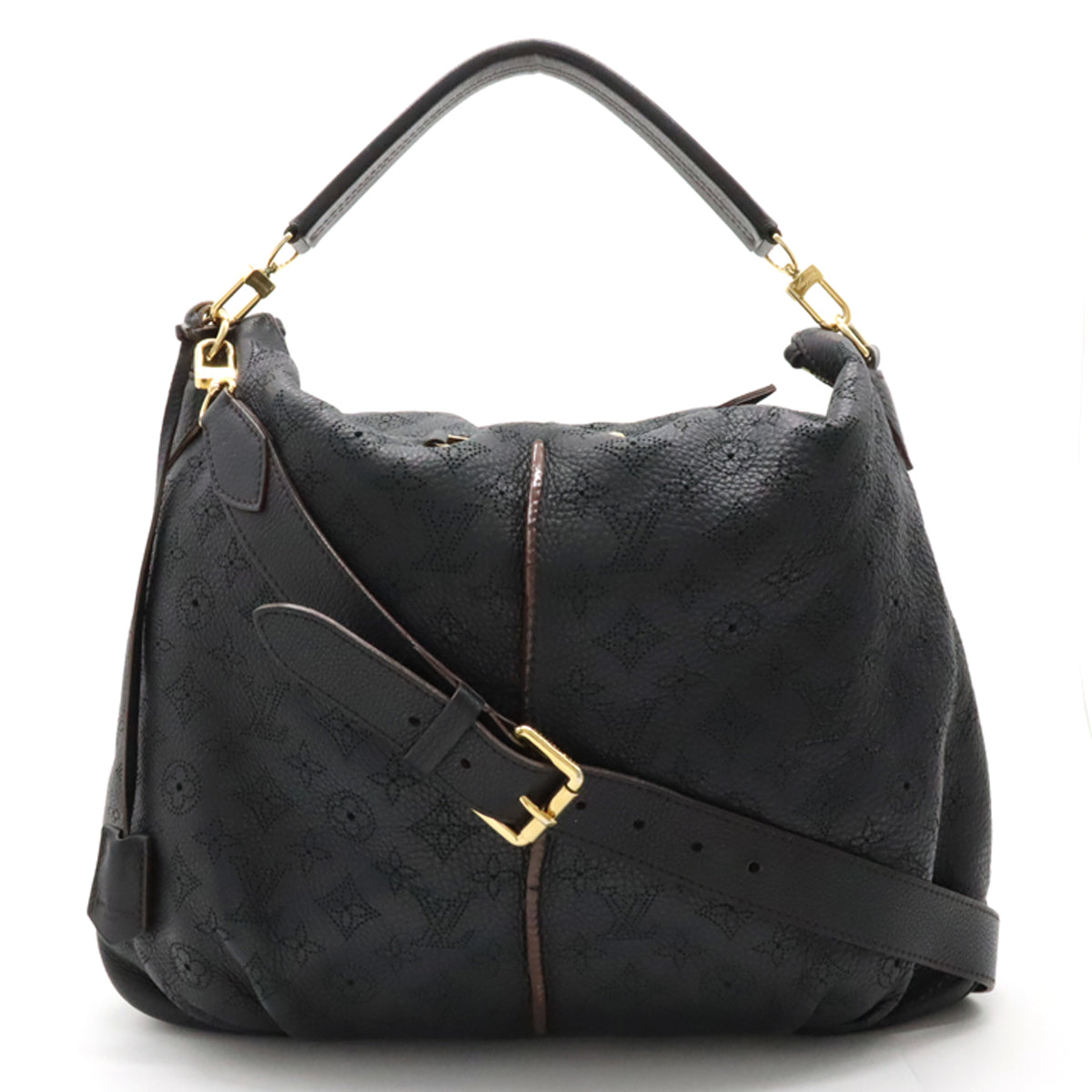LOUIS VUITTON Louis Vuitton Machina Selene PM Handbag 2WAY Black Black Black Gold M94035