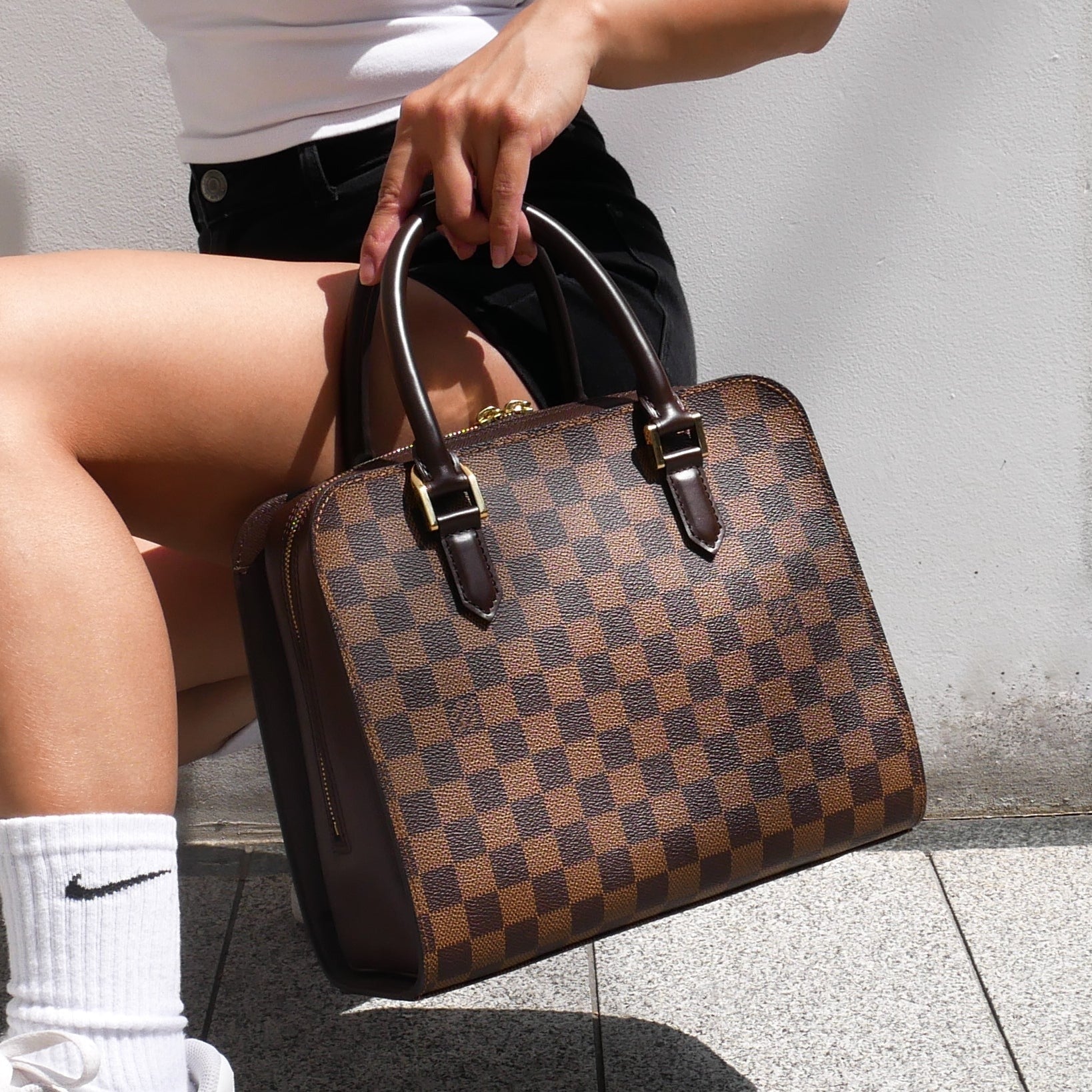 Louis Vuitton 1998 TRIANA HAND Bag DAMIER
