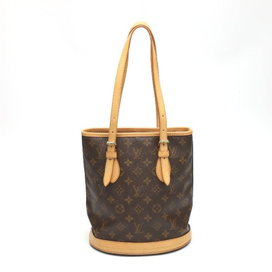 LOUIS VUITTON Handbag Monogram canvas Brown Tote Bag Monogram BucketPM Women