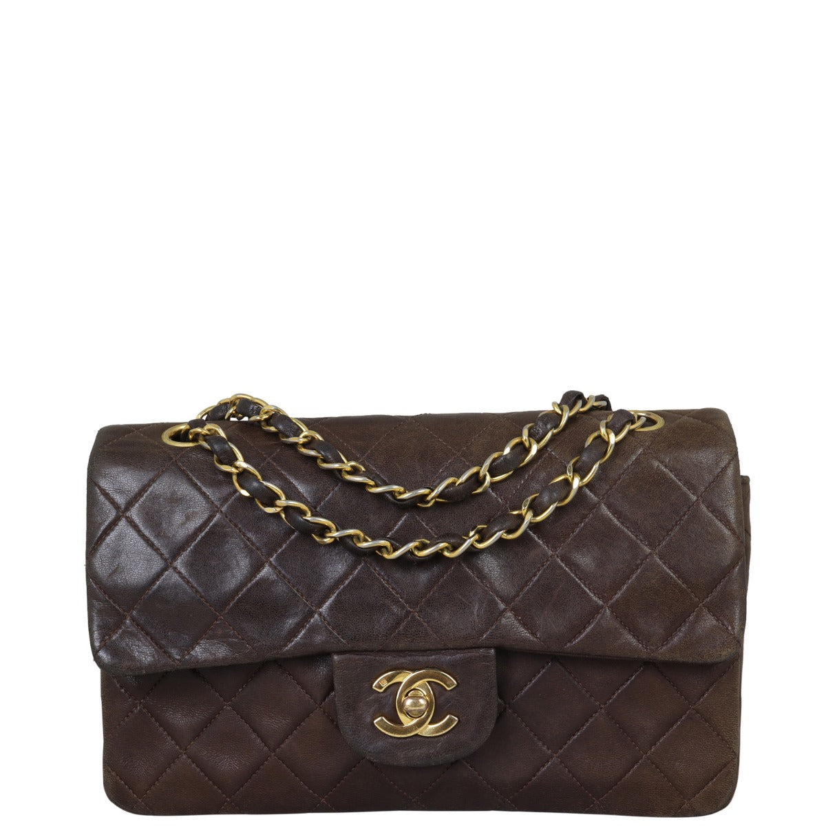 Chanel Classic Double Flap Small (vintage) | Brown Vintage