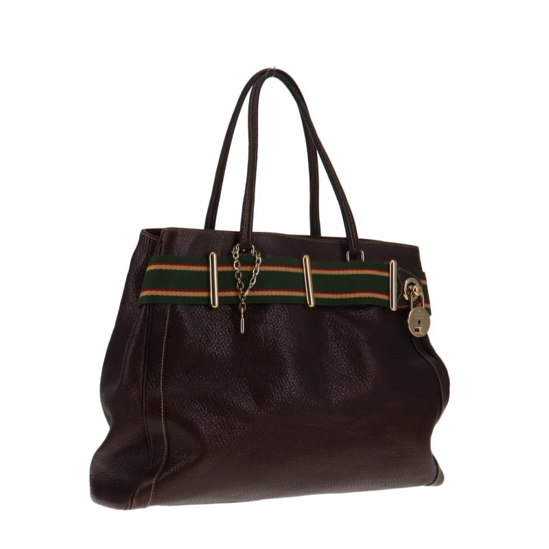 Gucci Brown Leather Tote Style 3