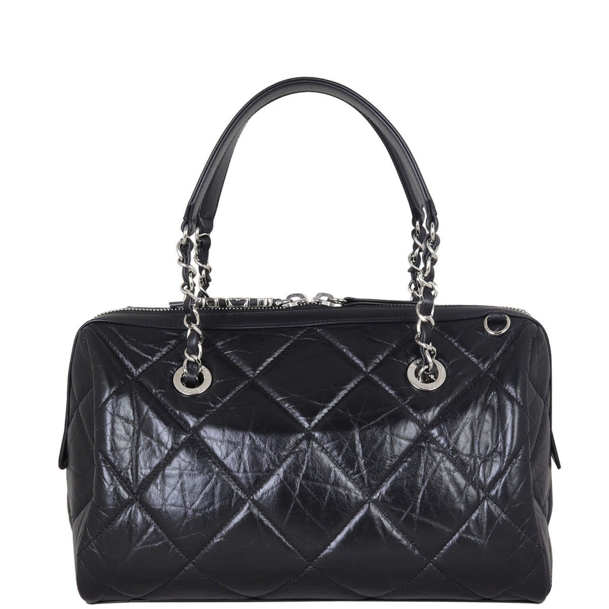 Chanel Calfskin Bowling Bag Small