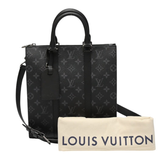 LOUIS VUITTON Tote Bag Monogram canvas black Monogram Eclipse Sac Plat Cloth