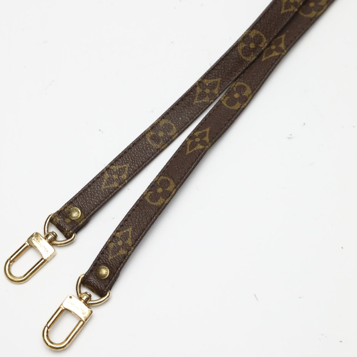 LOUIS VUITTON Shoulder strap Monogram canvas Brown strap Monogram Back accessories Women(Unisex)