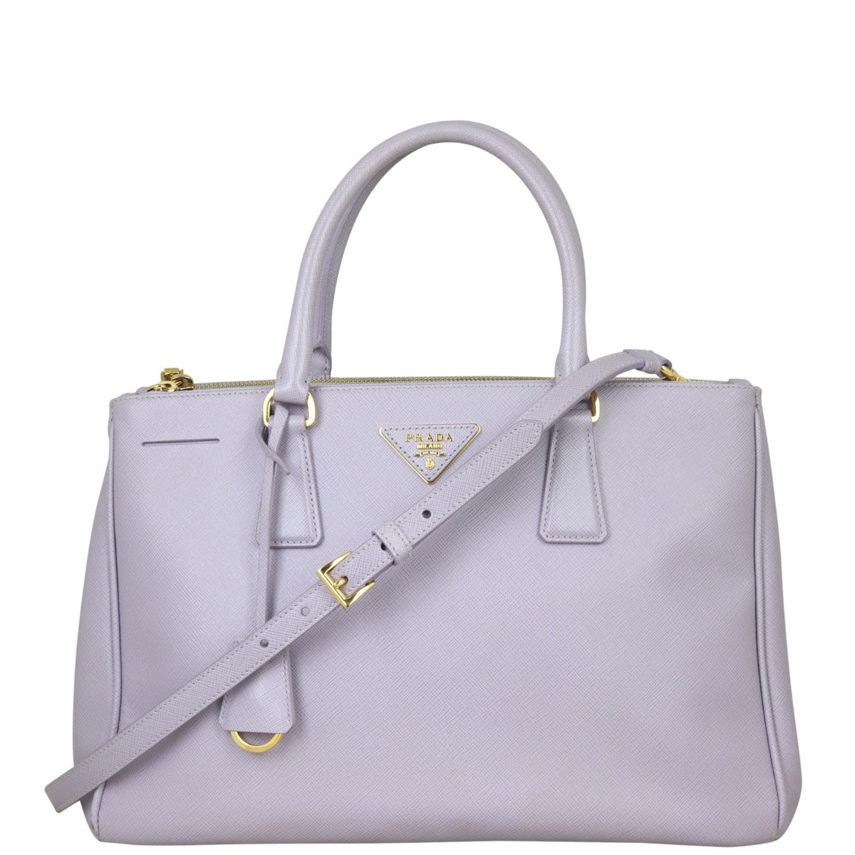 Prada Saffiano Lux Galleria Double Zip Tote Medium