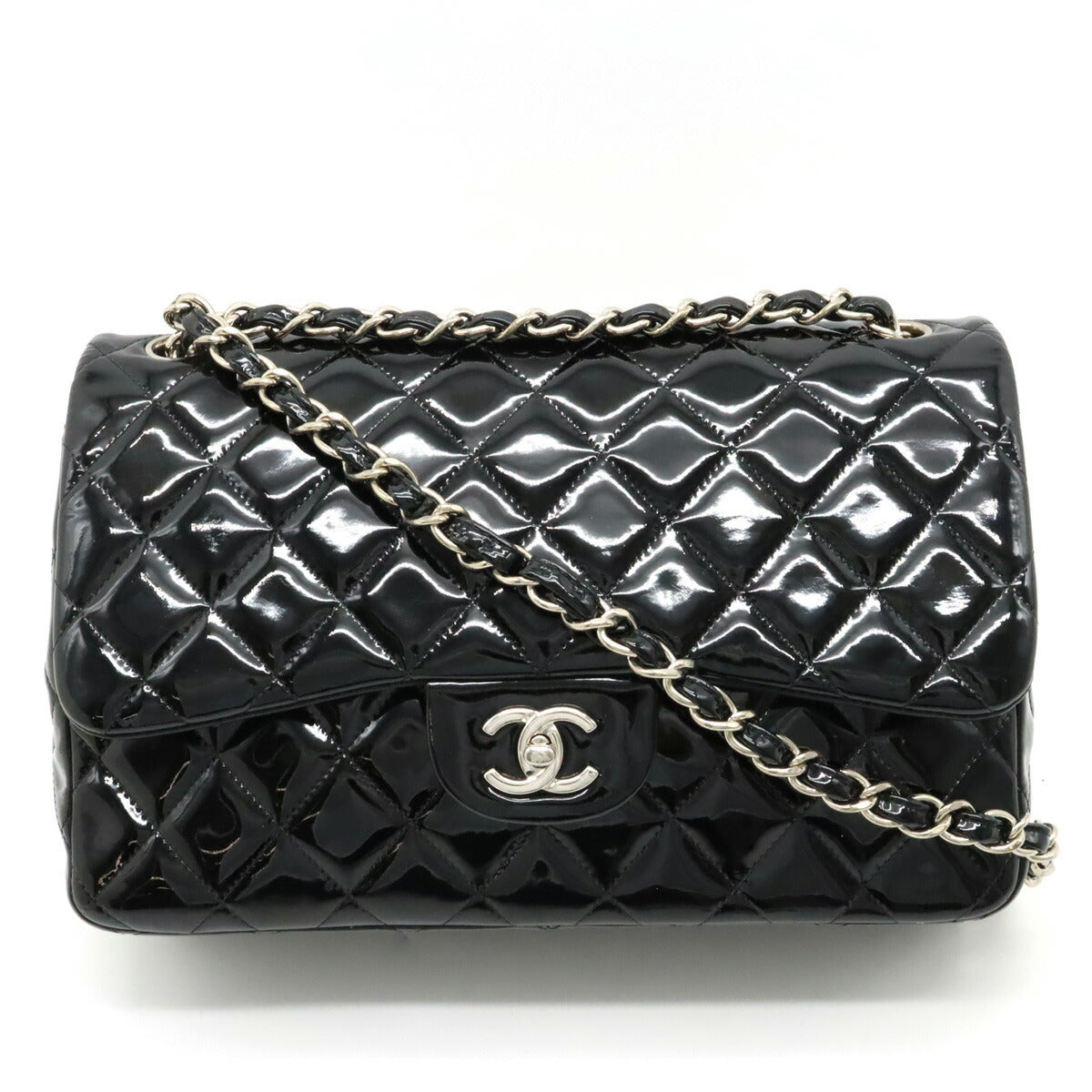 Chanel MatelassÃ©30 Patent Leather Shoulder Bag