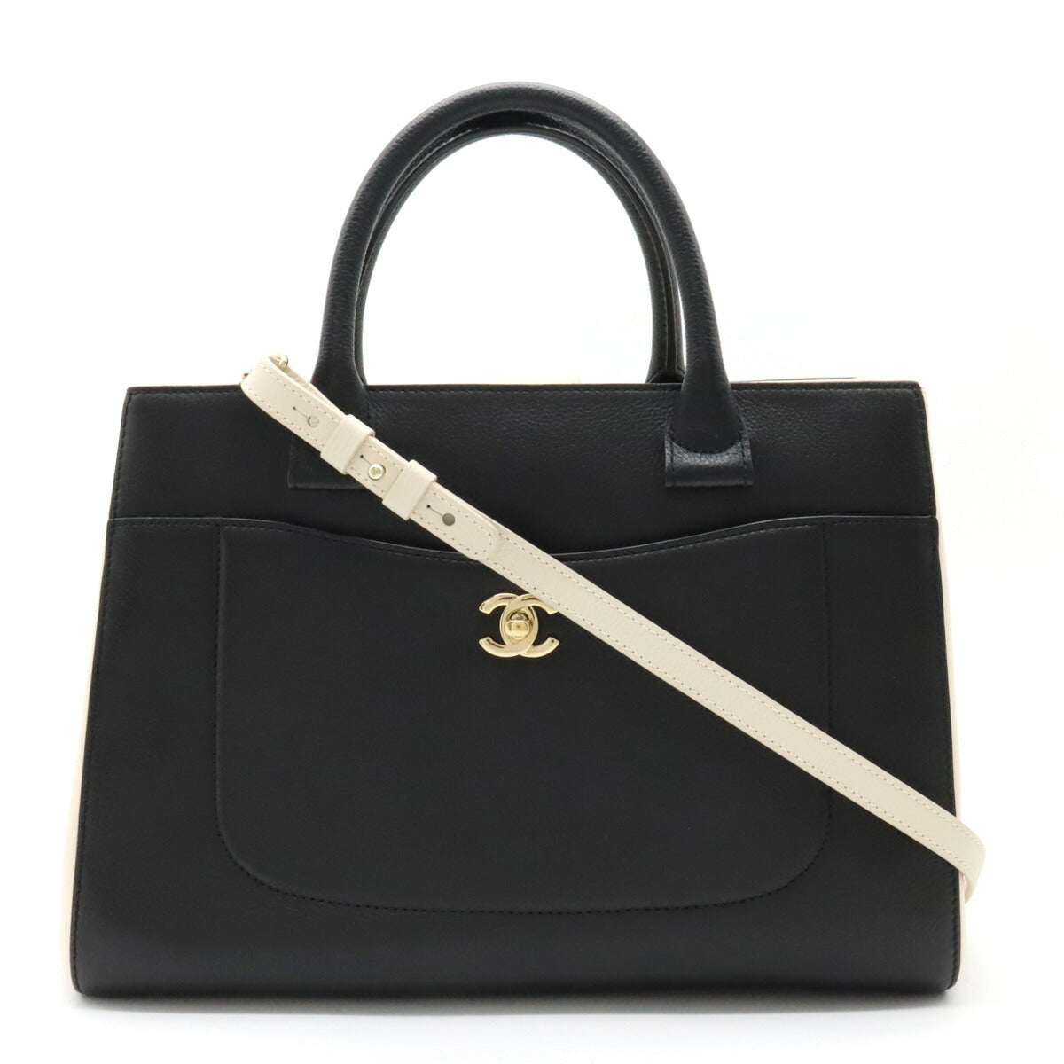 Chanel Leather Neo Executive Line 2way Handbag Classic Flap