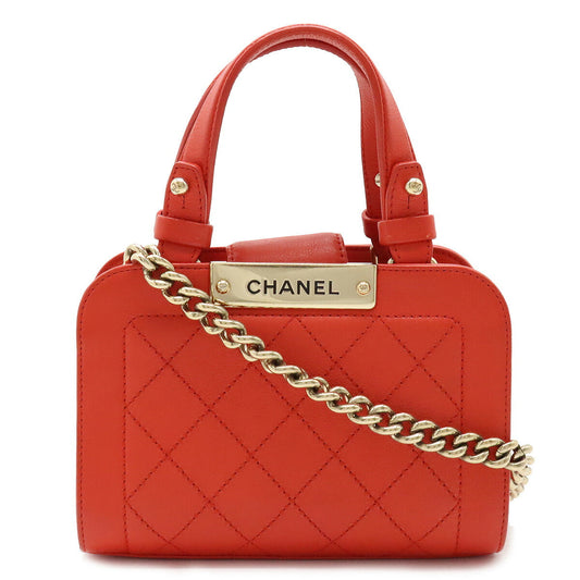 Chanel Leather MatelassÃ© 2way Handbag