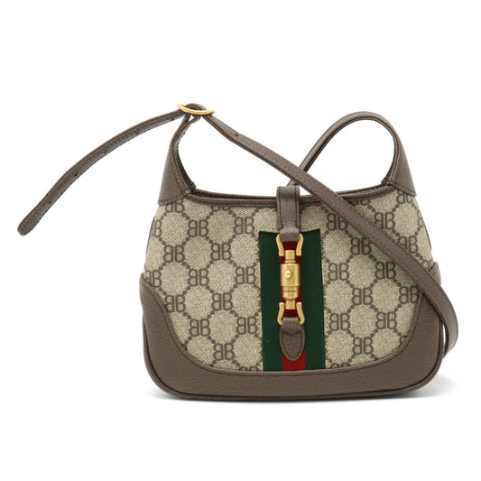 Gucci Luxury Balenciaga Trending 2026 Jackie Shoulder Bag Beige Brown