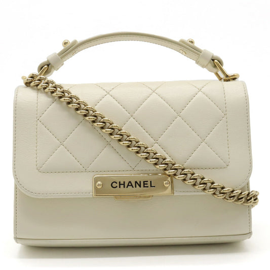 Chanel Leather MatelassÃ© 2way Handbag