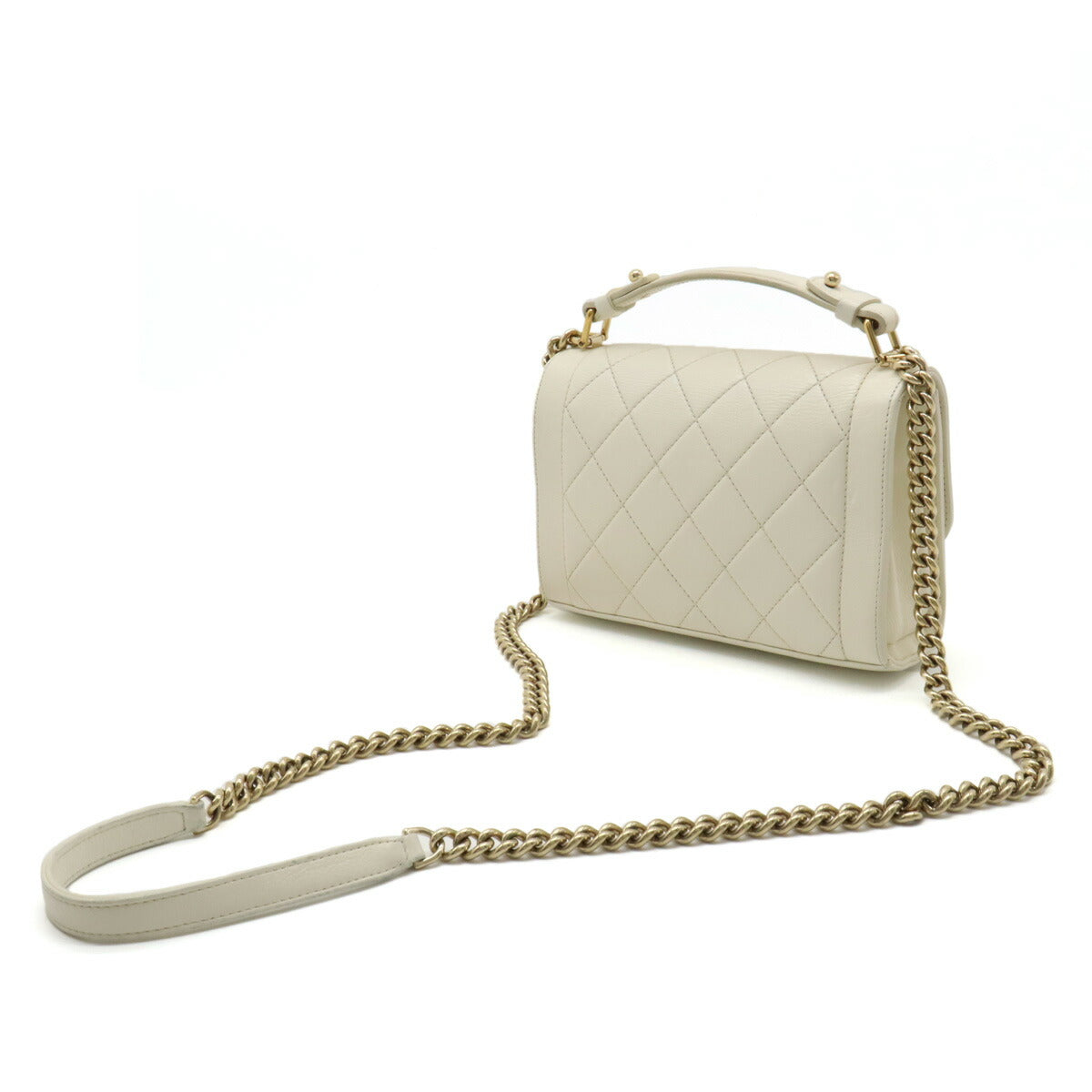Chanel Leather MatelassÃ© 2way Handbag