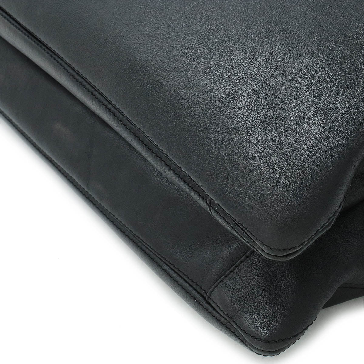 Chanel Calfskin Coco Mark 2way Bag Black Classic Flap