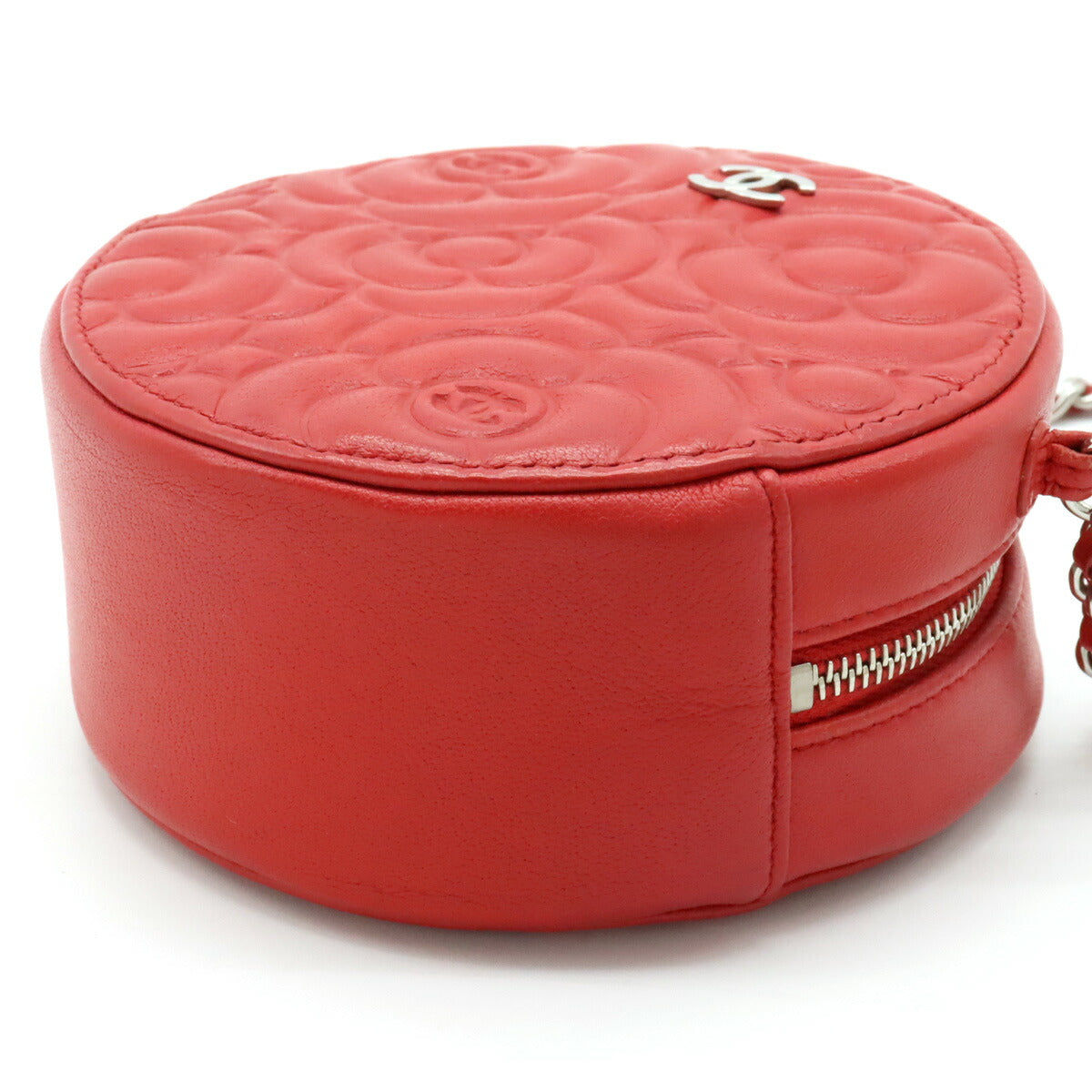 Chanel Leather Camellia Coco Mini Classic Chain Shoulder Bag AP0245