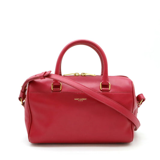 Saint Laurent Paris Leather Classic Baby Duffle 2way Bag 330958