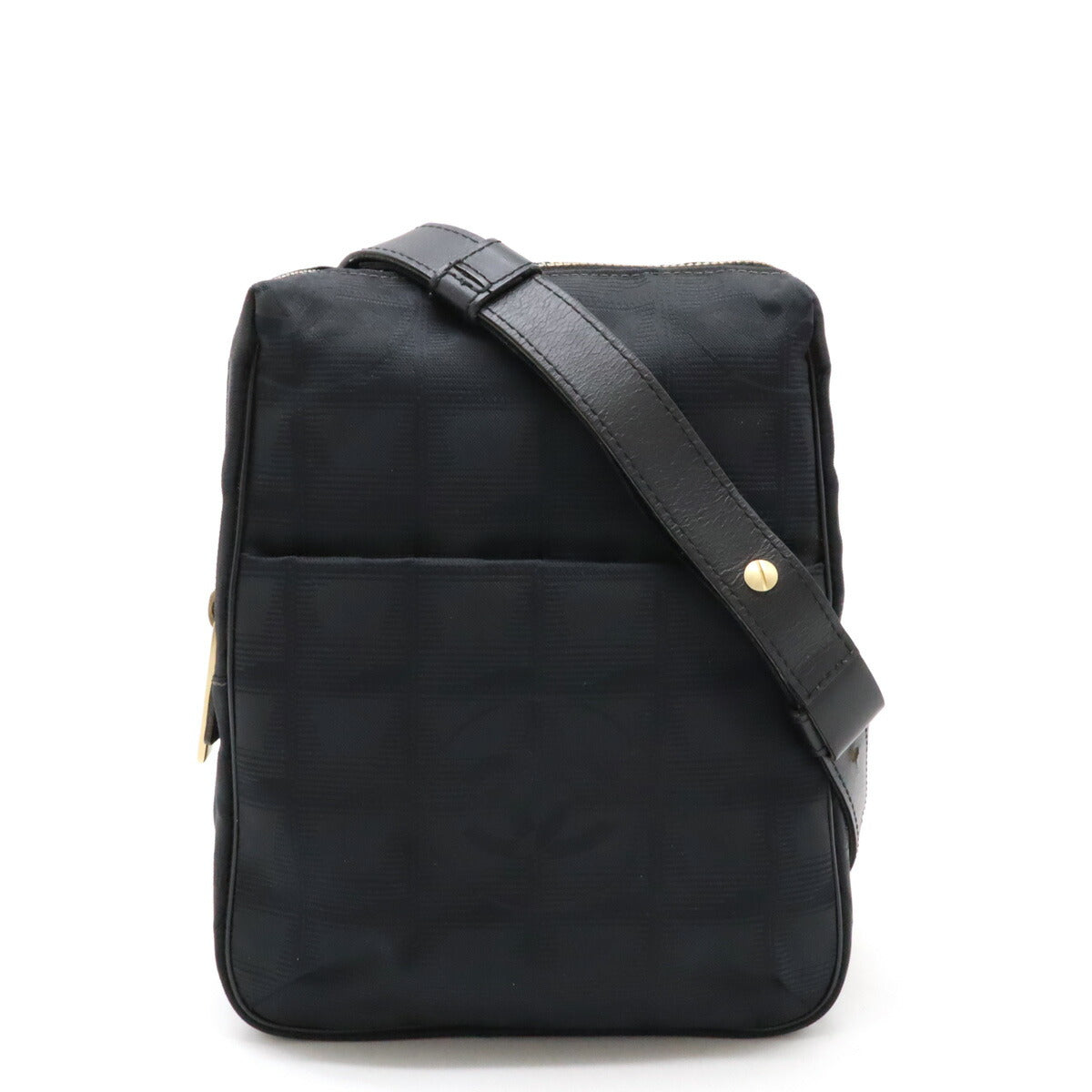 Chanel Nylon Jacquard New Travel Line Shoulder Bag A20513