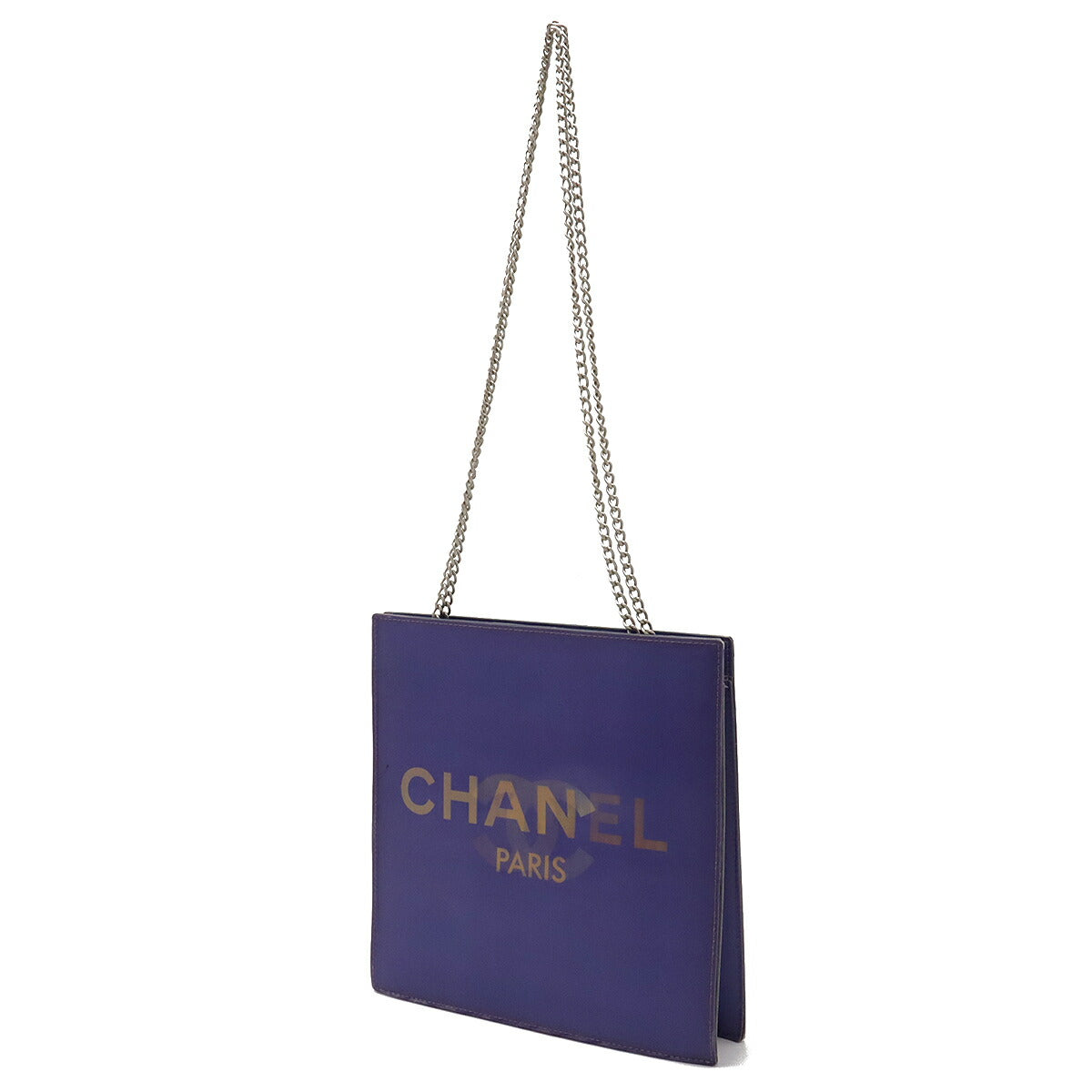 Chanel PVC Coco Chain Shoulder Bag Purple