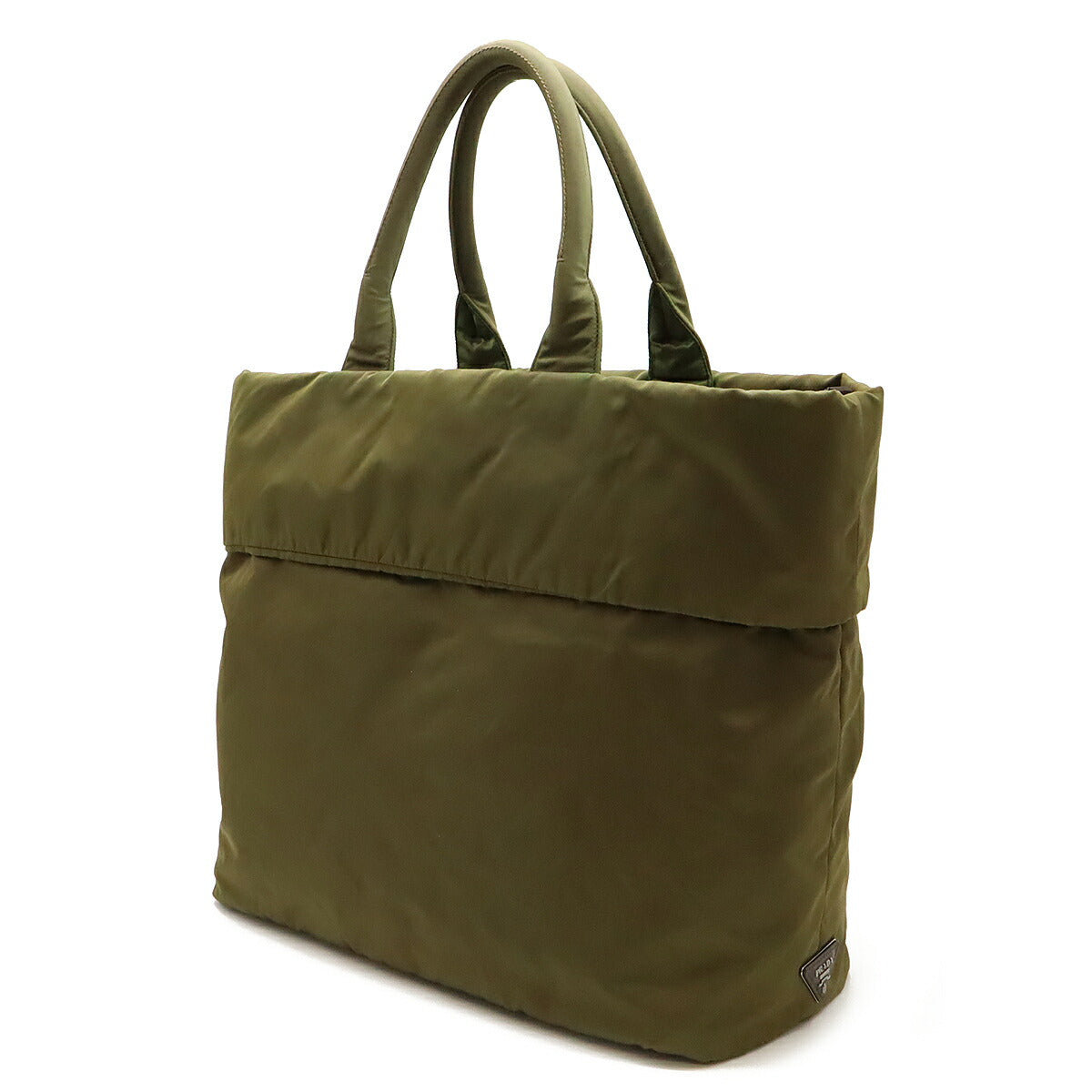 Prada Nylon Leather 2way Tote Bag