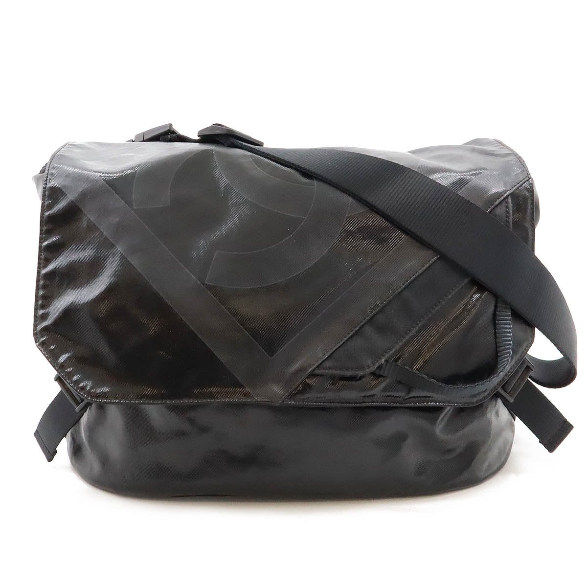 Chanel Coated Canvas Sports Line Coco Shoulder Bag A35976