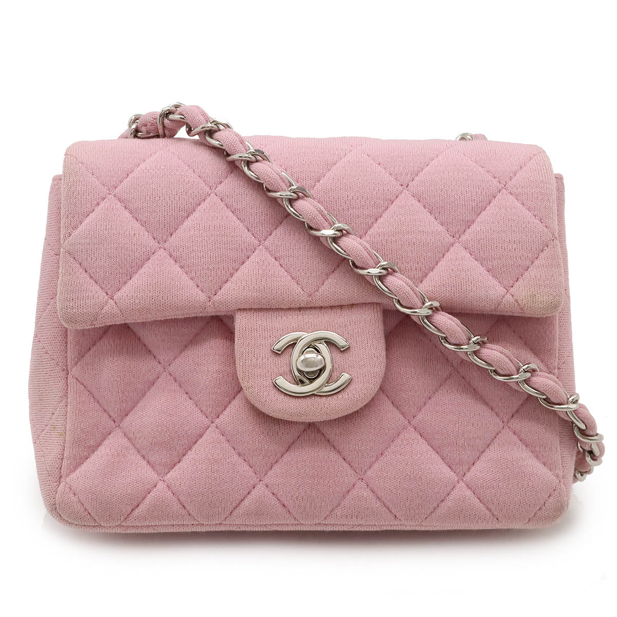 Chanel Cotton Jersey Mini MatelassÃ© Shoulder Bag A01115