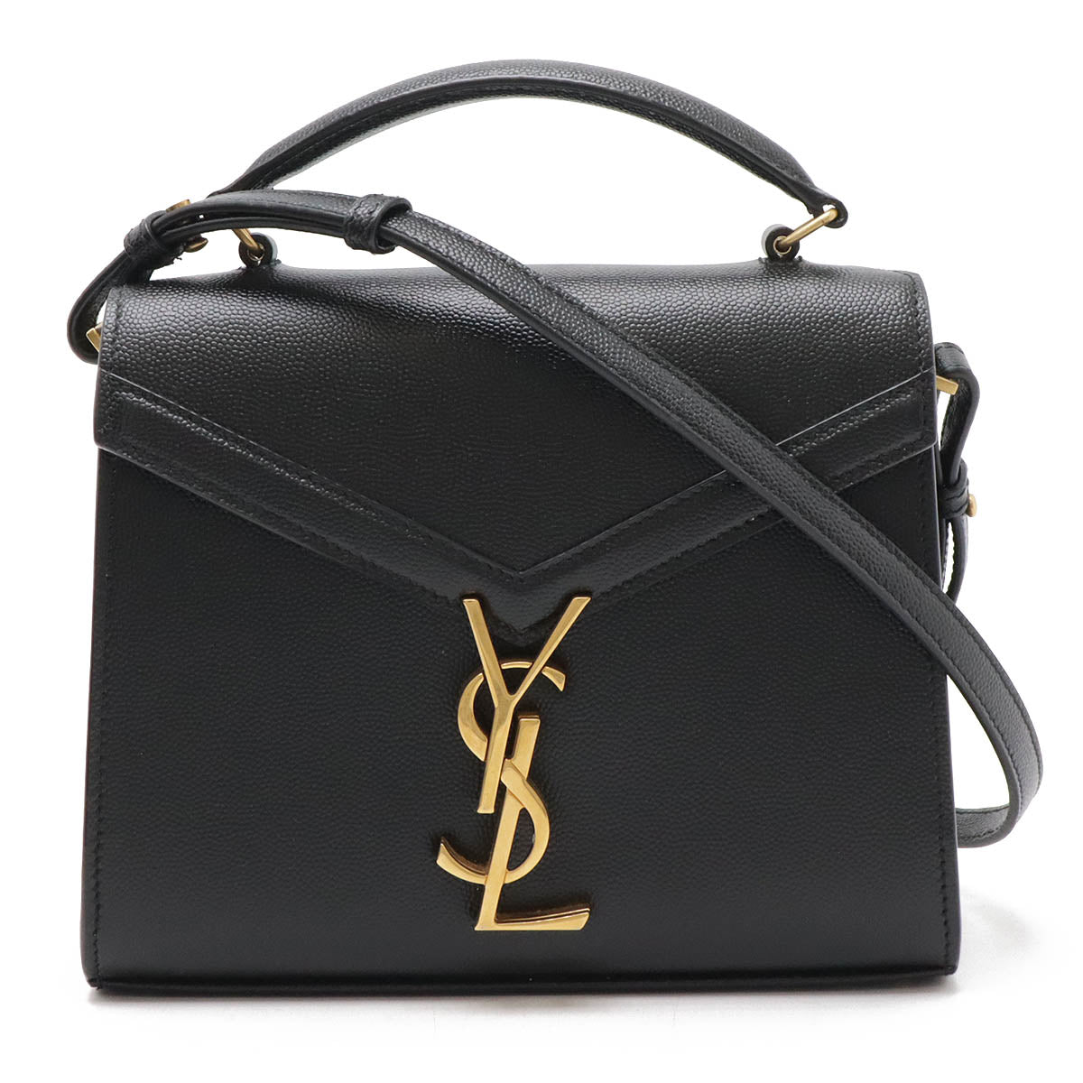 Saint Laurent Paris Leather Cassandra Top Handle 2way Bag 623930