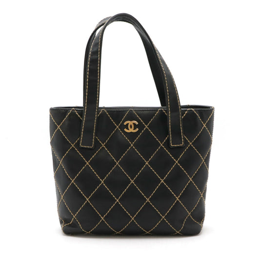 Chanel Wild Stitch Calfskin Tote Bag
