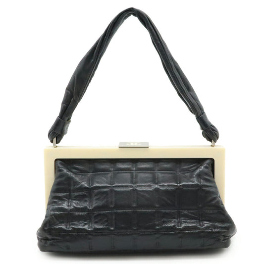 Chanel Leather Choco Bar Handbag Mini Bag