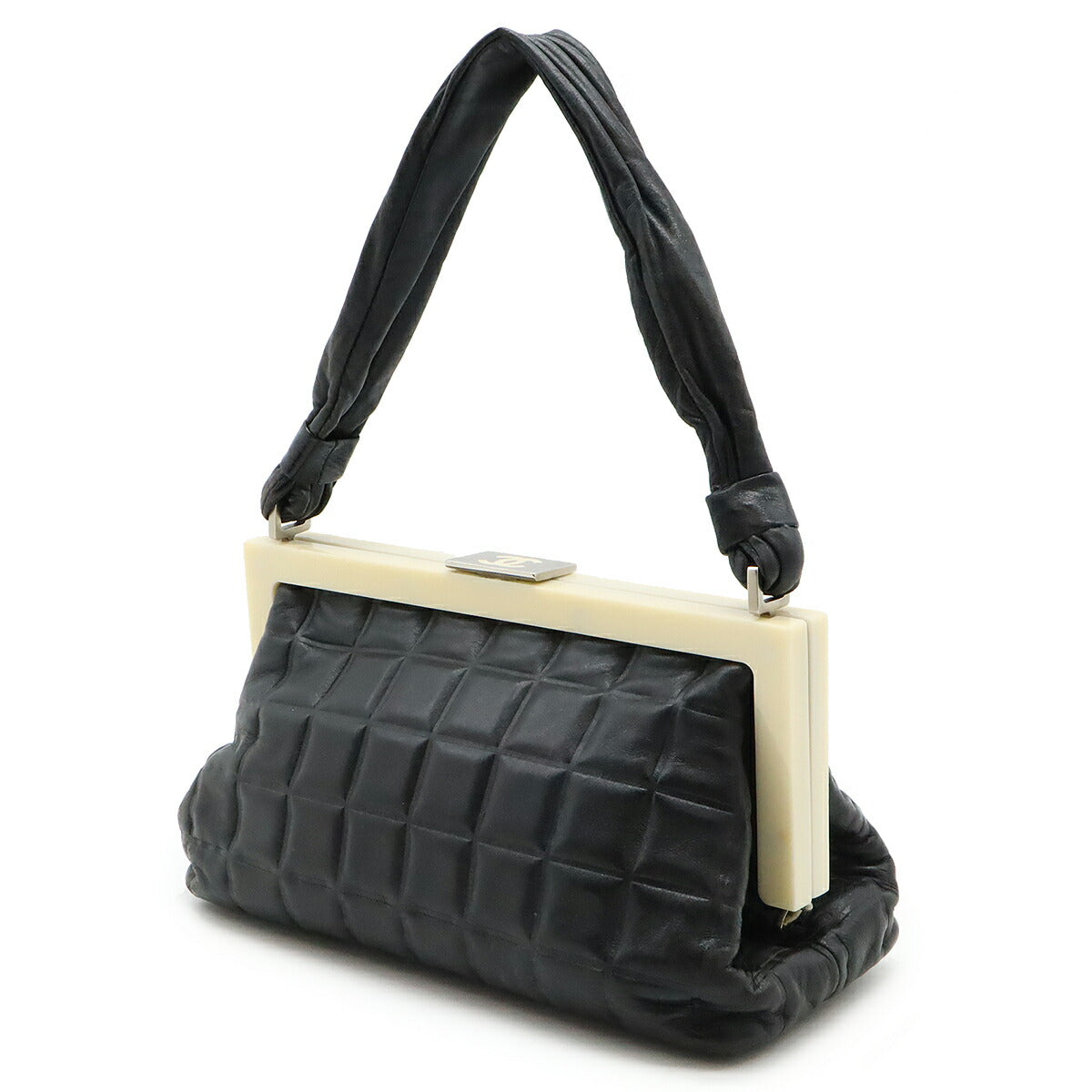 Chanel Leather Choco Bar Handbag Mini Bag