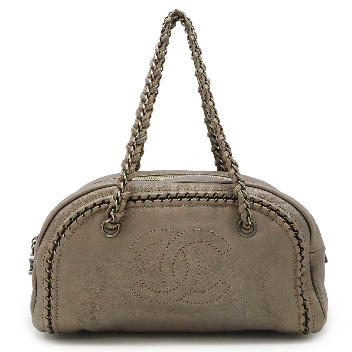 Chanel Leather Luxury Line Coco Mark 2way Shoulder Bag Classic Flap