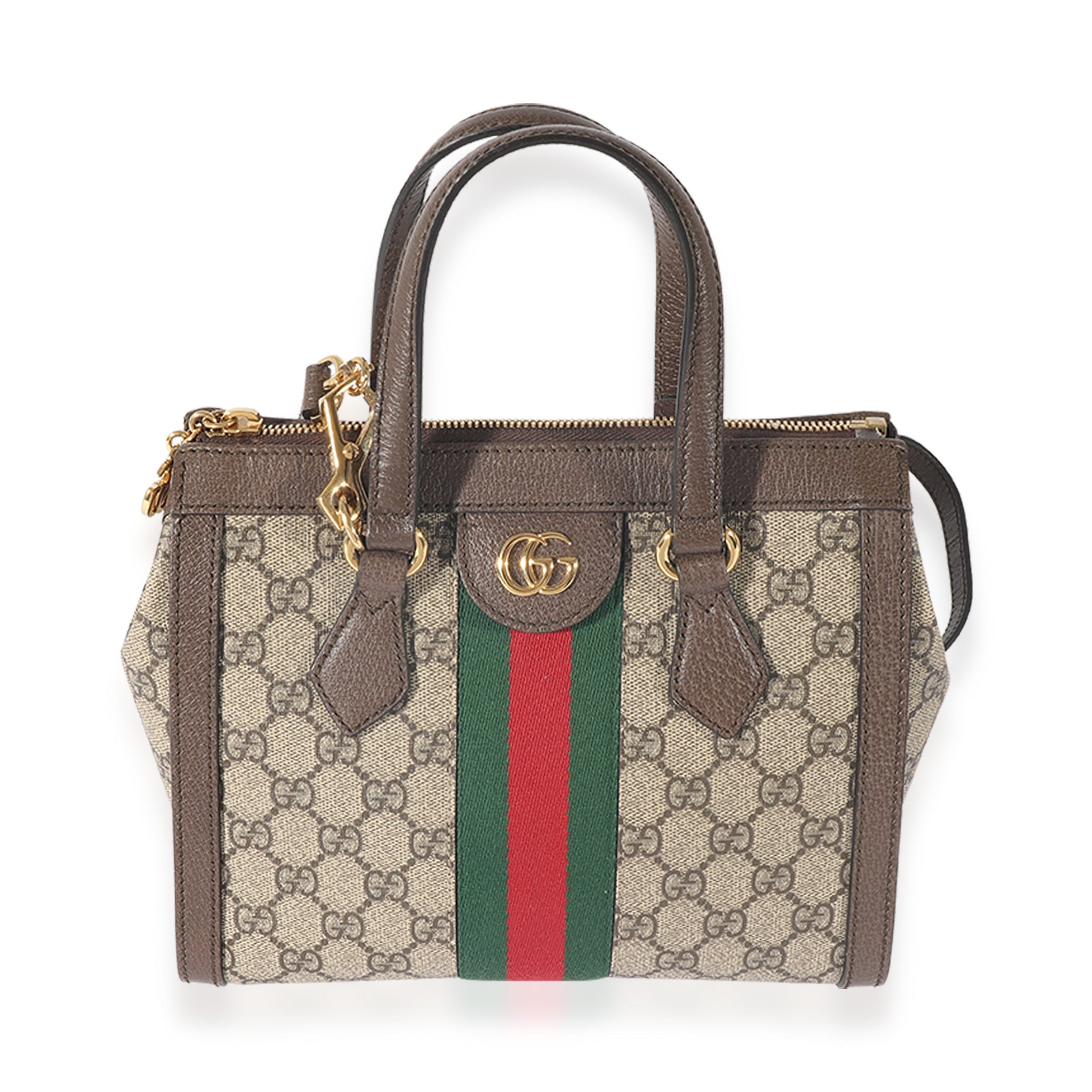 Gucci Leather Canvas Tote