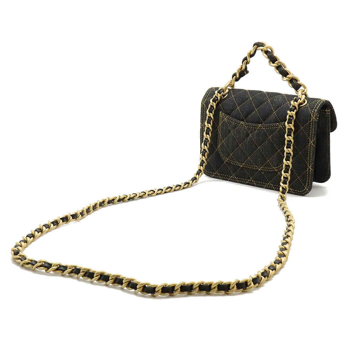 Chanel Denim Matelasse Coco 2way Shoulder Bag AS4051