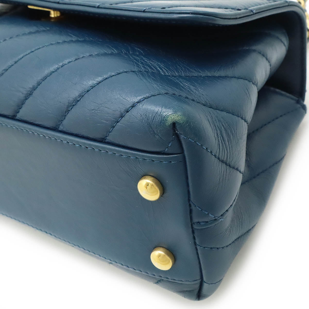 Chanel Leather Coco Handle 2way Bag Classic Flap