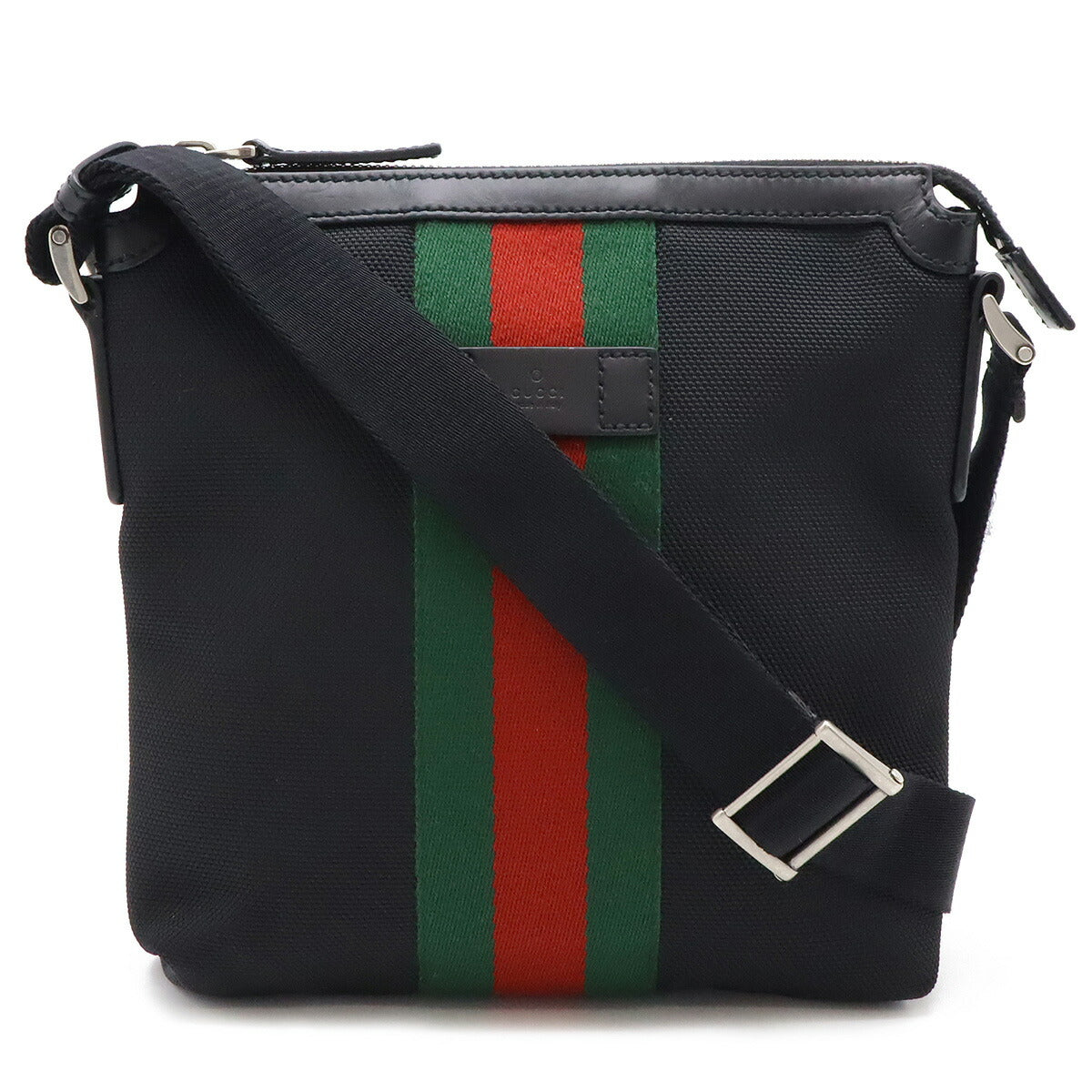 Gucci Nylon Canvas/Leather Sheline Line Shoulder Bag 631195