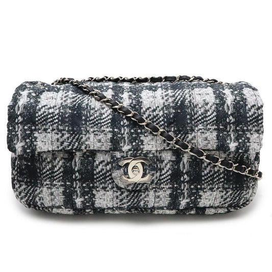 Chanel Nylon Tweed Print Coco Chain Shoulder Bag Shoulder Bag