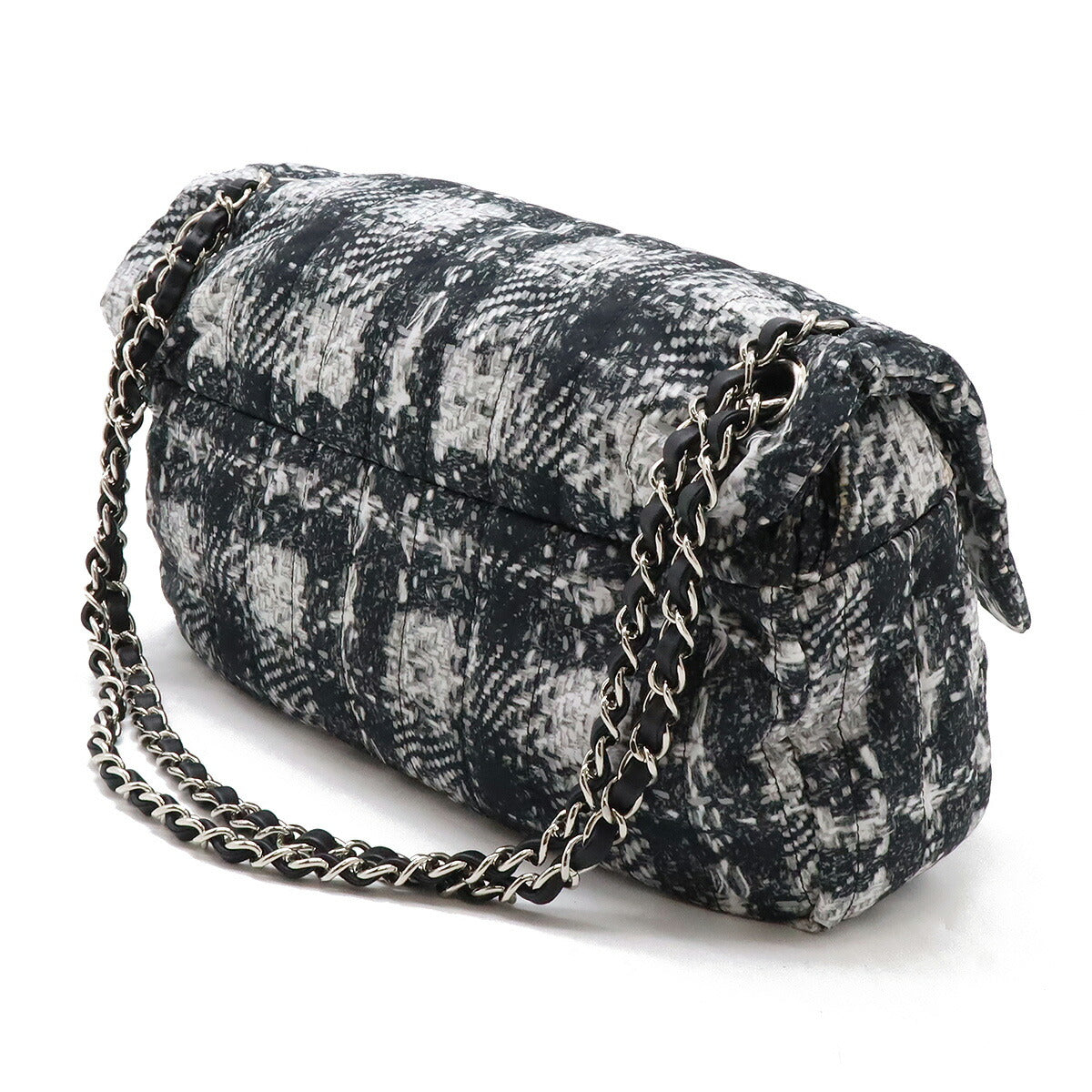 Chanel Nylon Tweed Print Coco Chain Shoulder Bag Shoulder Bag