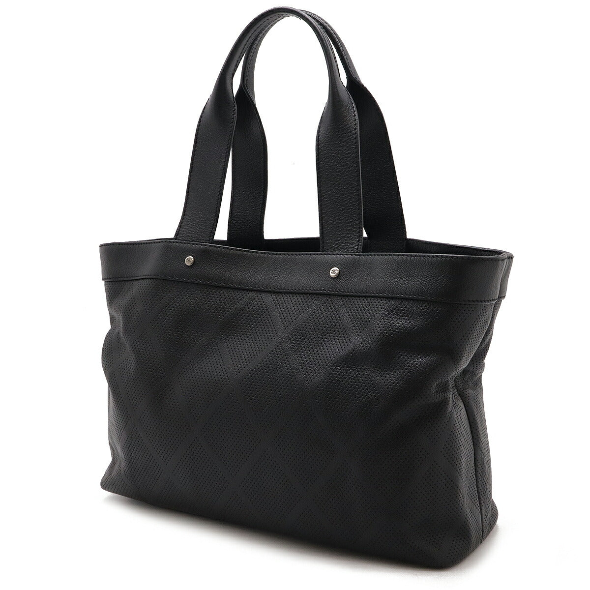 Chanel Leather Coco Punching 2way Tote Bag A33936