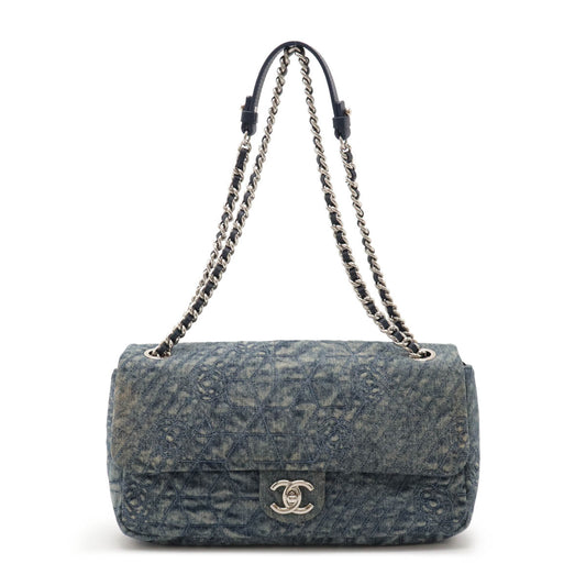 Chanel Camellia Coco Mark Shoulder Bag Classic Flap