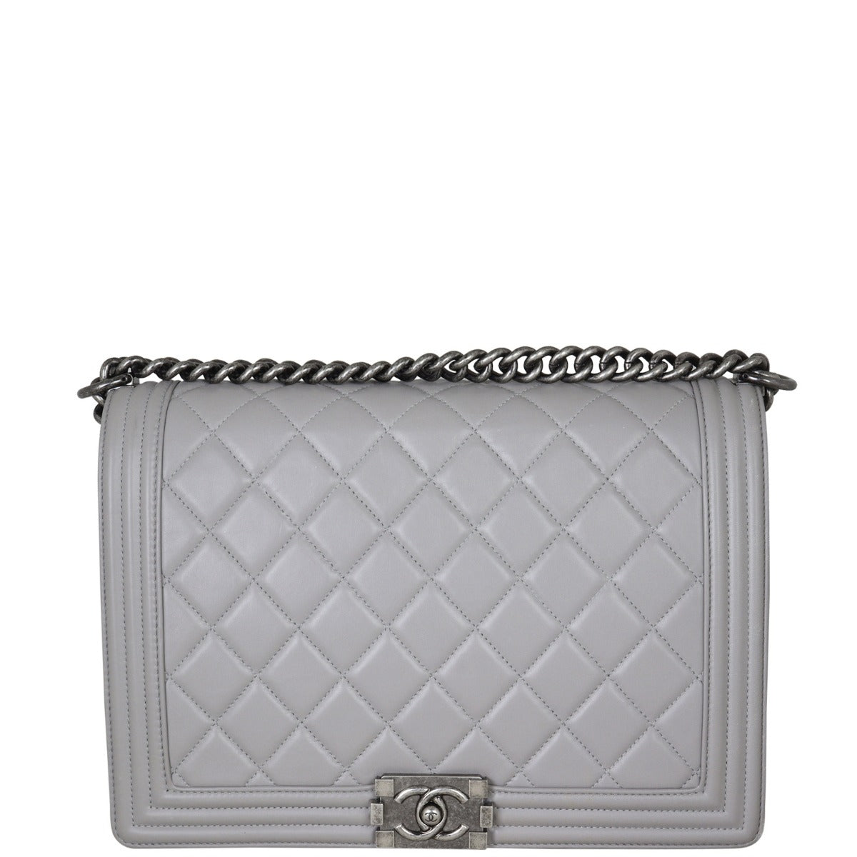 Chanel Boy Large | Grey