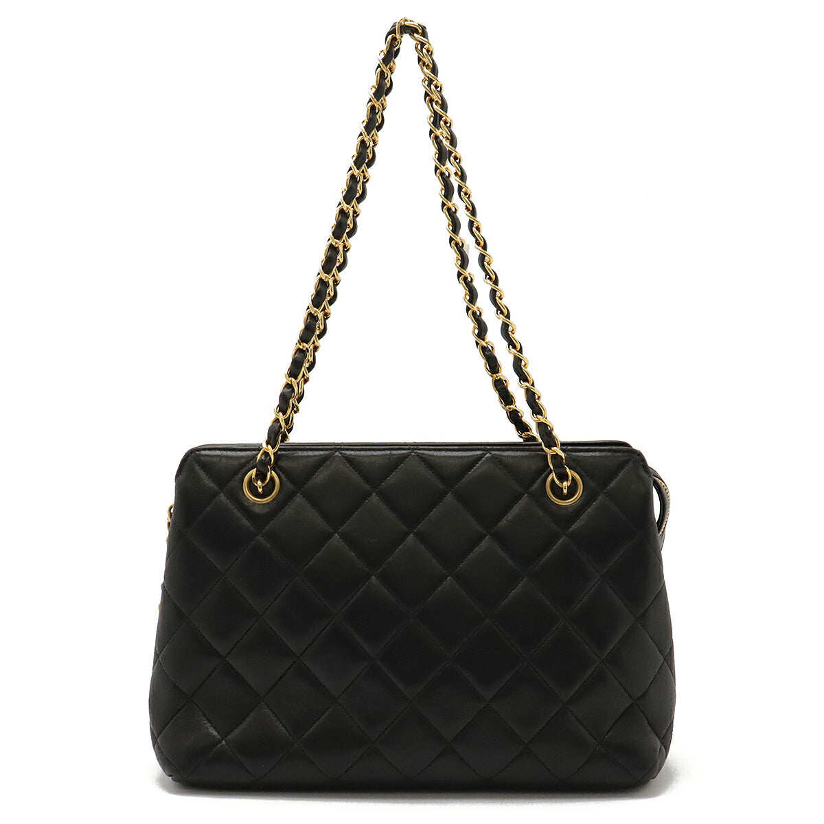 Chanel Lambskin CHAIN TOTE 2way Tote Bag Classic Flap