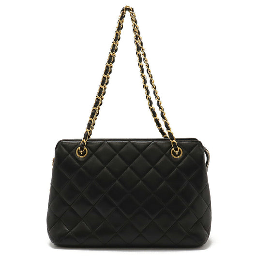 Chanel Lambskin CHAIN TOTE 2way Tote Bag Classic Flap