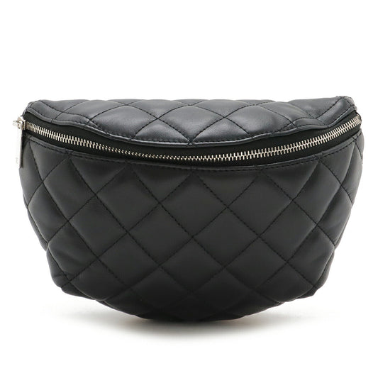 Chanel Lambskin Matelasse Belt Bag Black