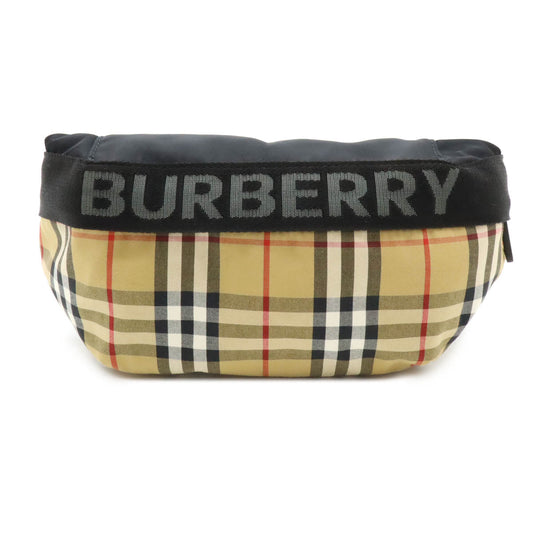 Burberry Nylon/Leather Check 2way Waist Bag 8026557