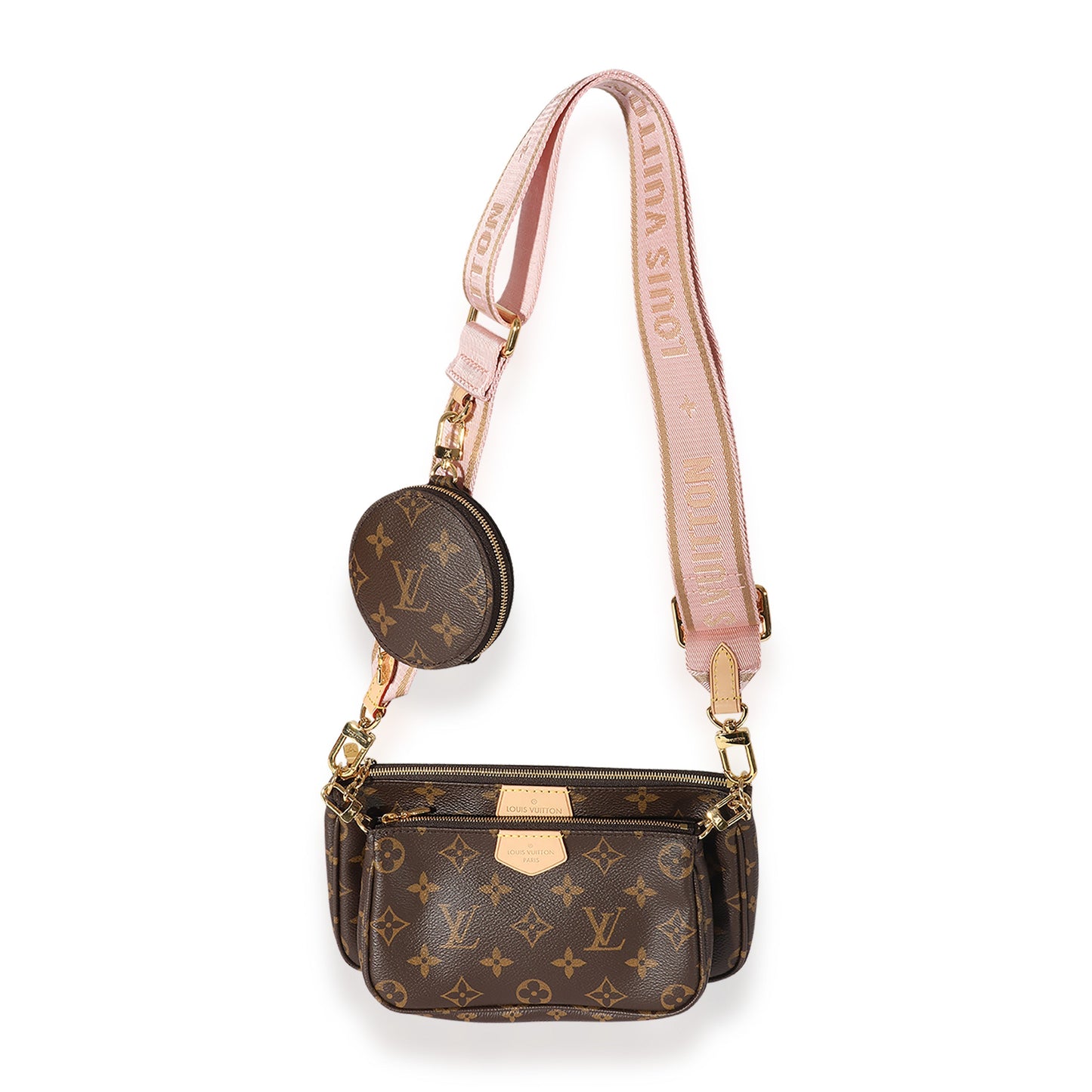 Louis Vuitton Monogram Canvas & Rose Clair Multi-Pochette Accessoires