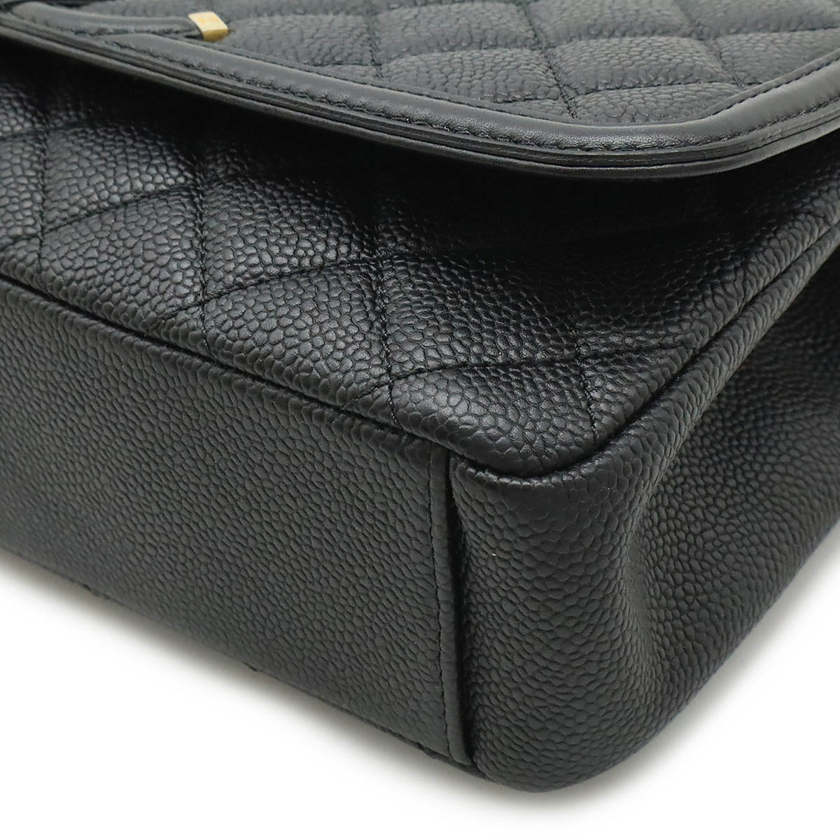 Chanel Caviar CC Filigree Flap Bag Chain Shoulder Bag A93341