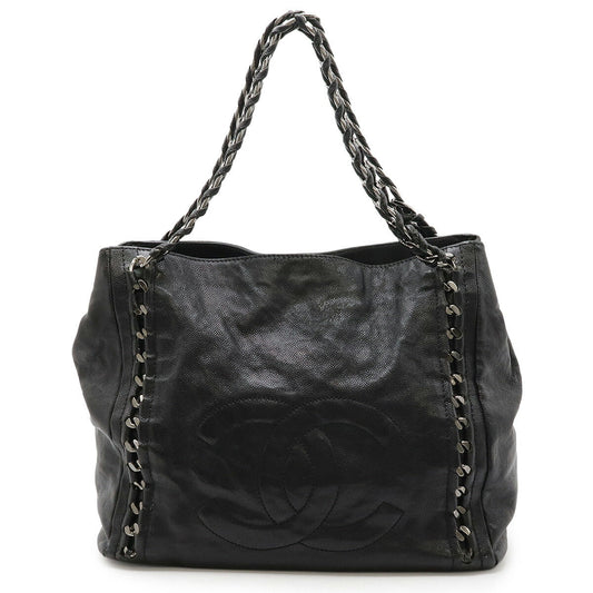 Chanel Line Caviar Leather 2way Tote Bag
