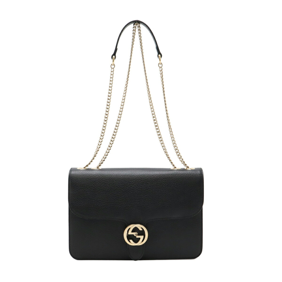Gucci Interlocking G Leather Shoulder Bag
