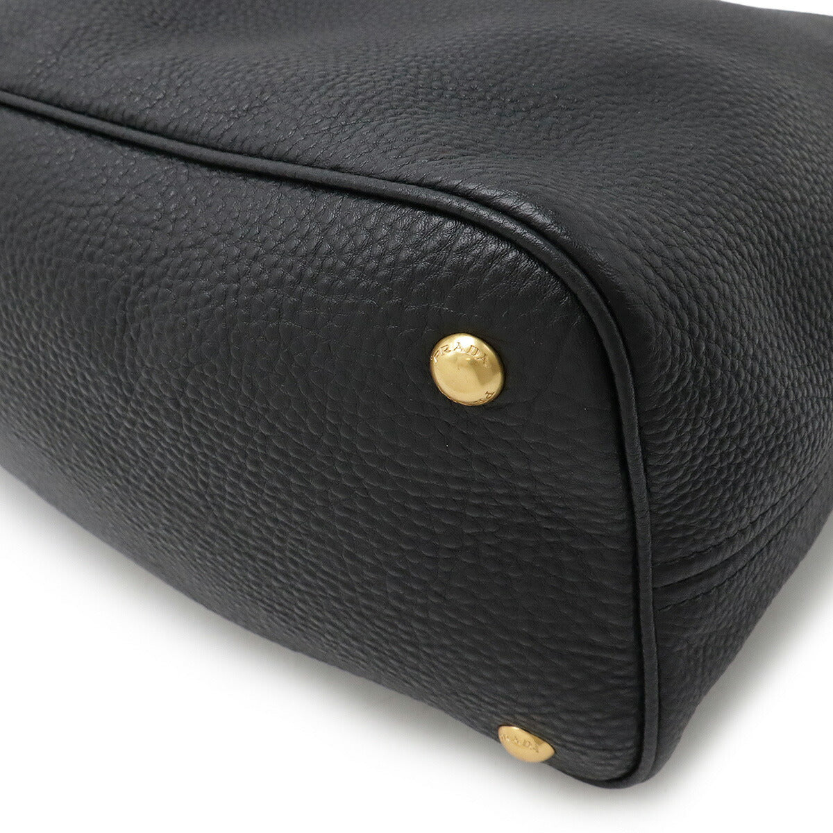 Prada VIT.DAINO Shoulder Bag Leather Black BR4892