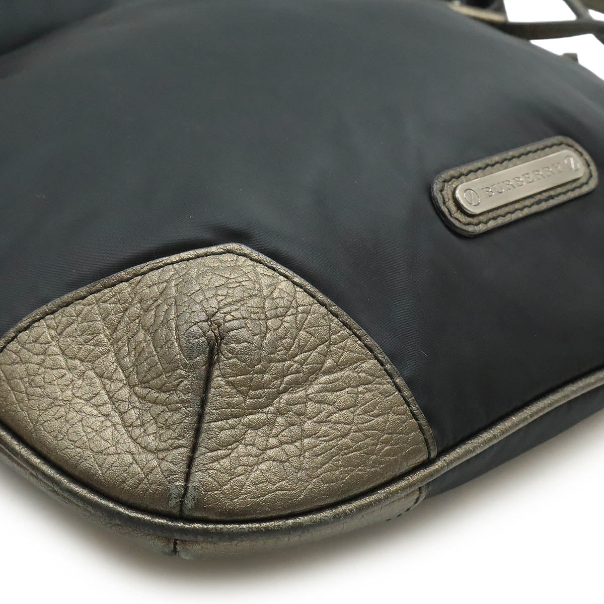 Burberry Nylon Leather Shoulder Bag